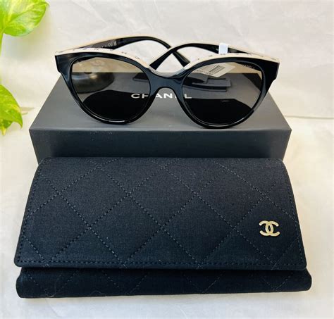 chanel brown butterfly sunglasses|Chanel Butterfly Sunglasses CH5414 54 Brown & Black & Beige Sunglasses .